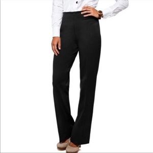 Fabrizio Gianni wide leg flair stretch dress pants career black pants size 6